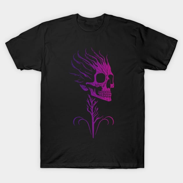 Forest Punk and Psychedelic Skulls T-Shirt by Bongonation